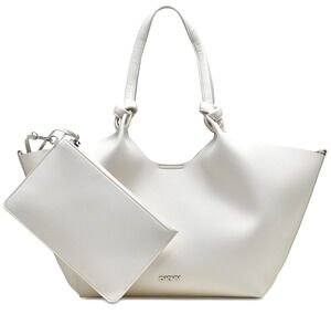 DKNY Paula Commuter Medium Tote - Marshmallow/Cream/Ivory-NWT
